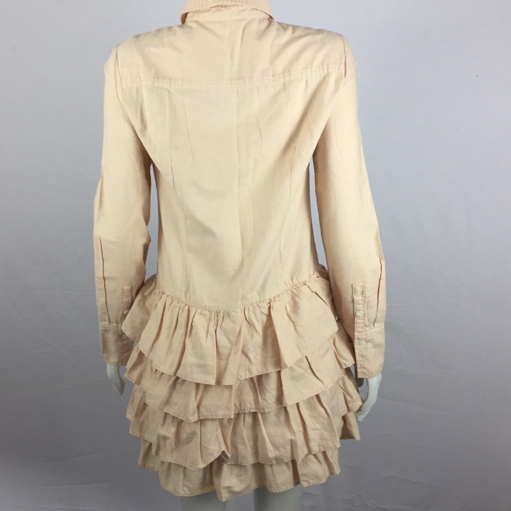J. CREW  Pink Blush Mona Dress Ruffles Sz 4 34433 - Picture 5 of 7